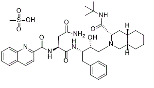 Saquinavir mesylate (Ro 31-8959; Invirase; Fortovase) 149845-06-7